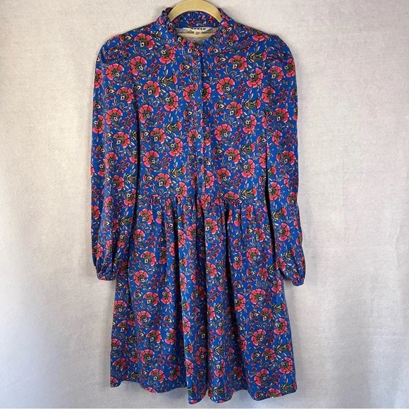 Boden Willow Frill Short Shirt Dress Sz 6P Garden Party Boho Casual Flower NWOT - Picture 8 of 11
